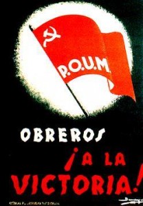 Il celebre Manifesto Poum Obreros a la victoria!